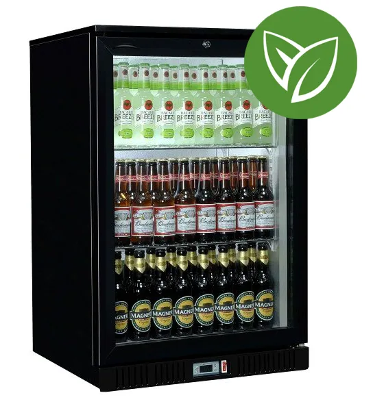 Sterling Pro Green SP1HC BK Black Single Door Hinged Bottle Cooler 120 Ltrs 106 Bottles