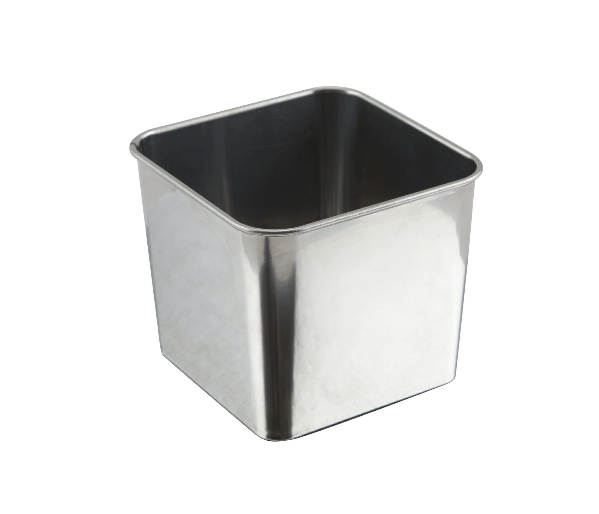 Stainless Steel Square Tub 8 x 8 x 6cm
