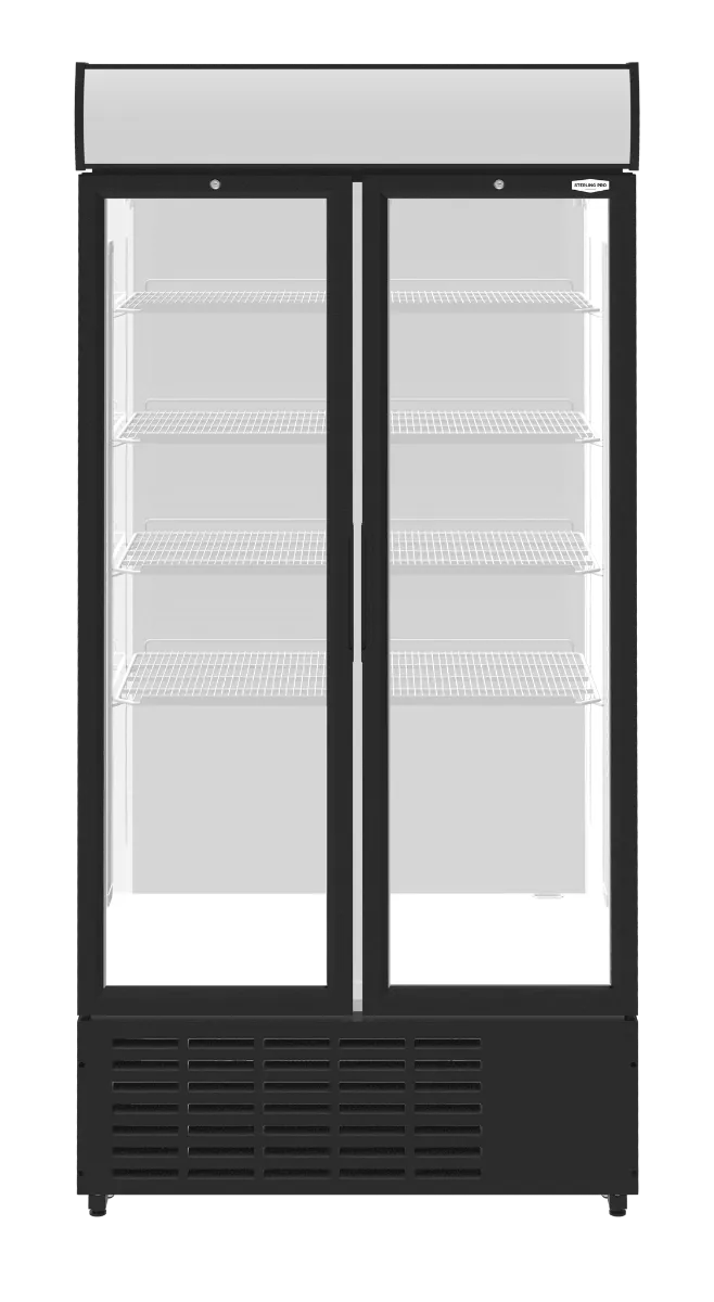 Sterling Pro Green SPD20HG Hinged Double Door Upright Display Chiller 832 Litres