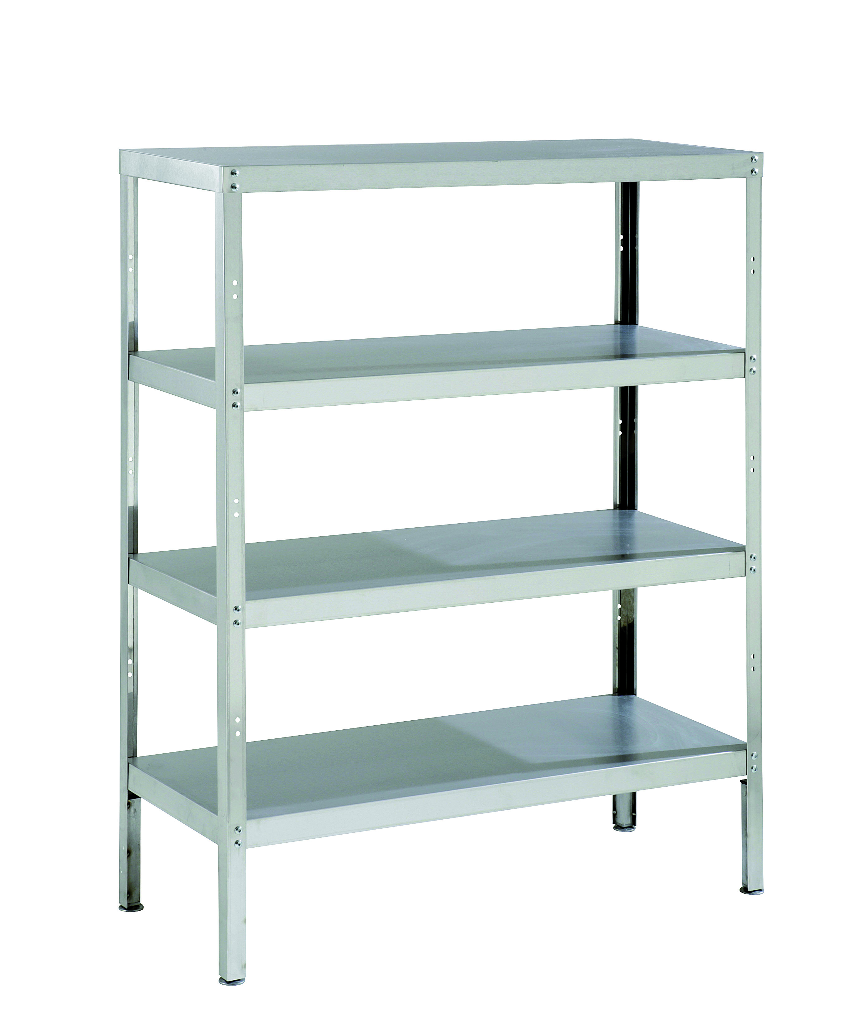 Parry RACK4S - Stainless Steel Storage Rack With 4 Shelves And Adjustable Feet
