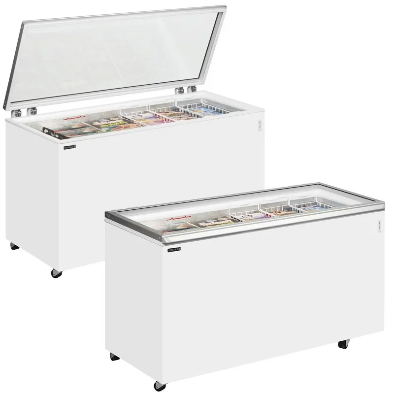 Tefcold ST-P Range Hinged Glass Lid Chest Freezer