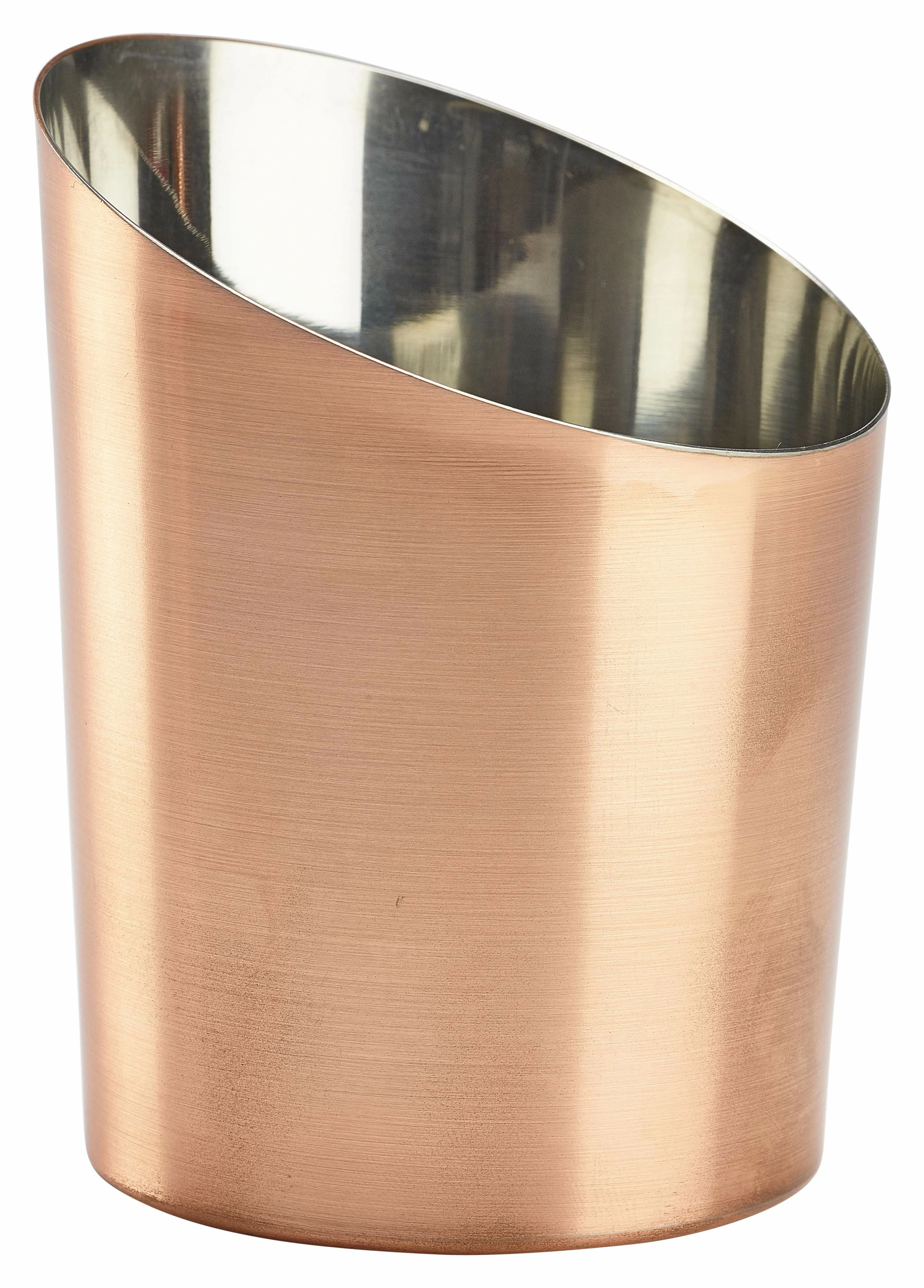 Copper Plated Angled Cone 9.5 x 11.6cm (Dia x H)