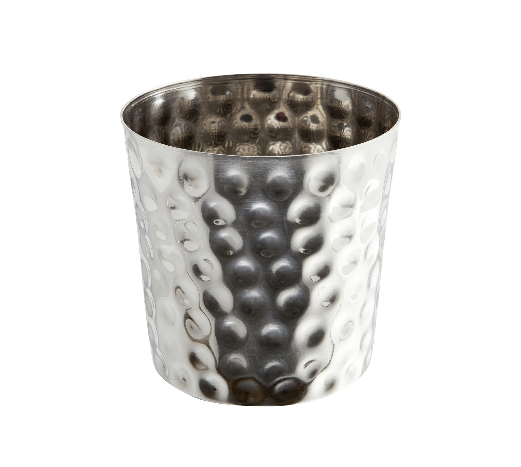 Hammered Stainless Steel Serving Cup 8.5 x 8.5cm