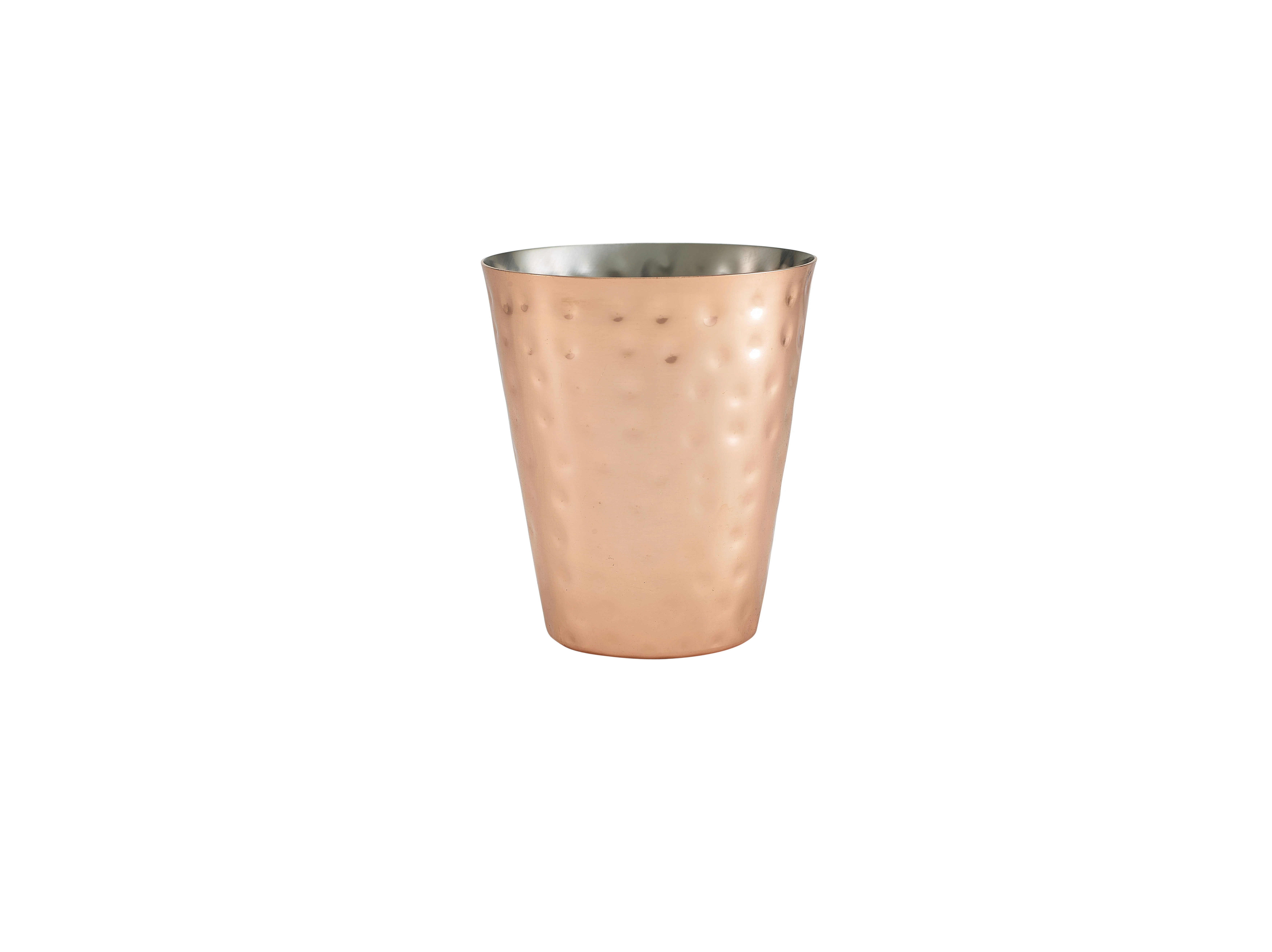 Hammered Copper Plated Conical Serving Cup 9 x 10cm