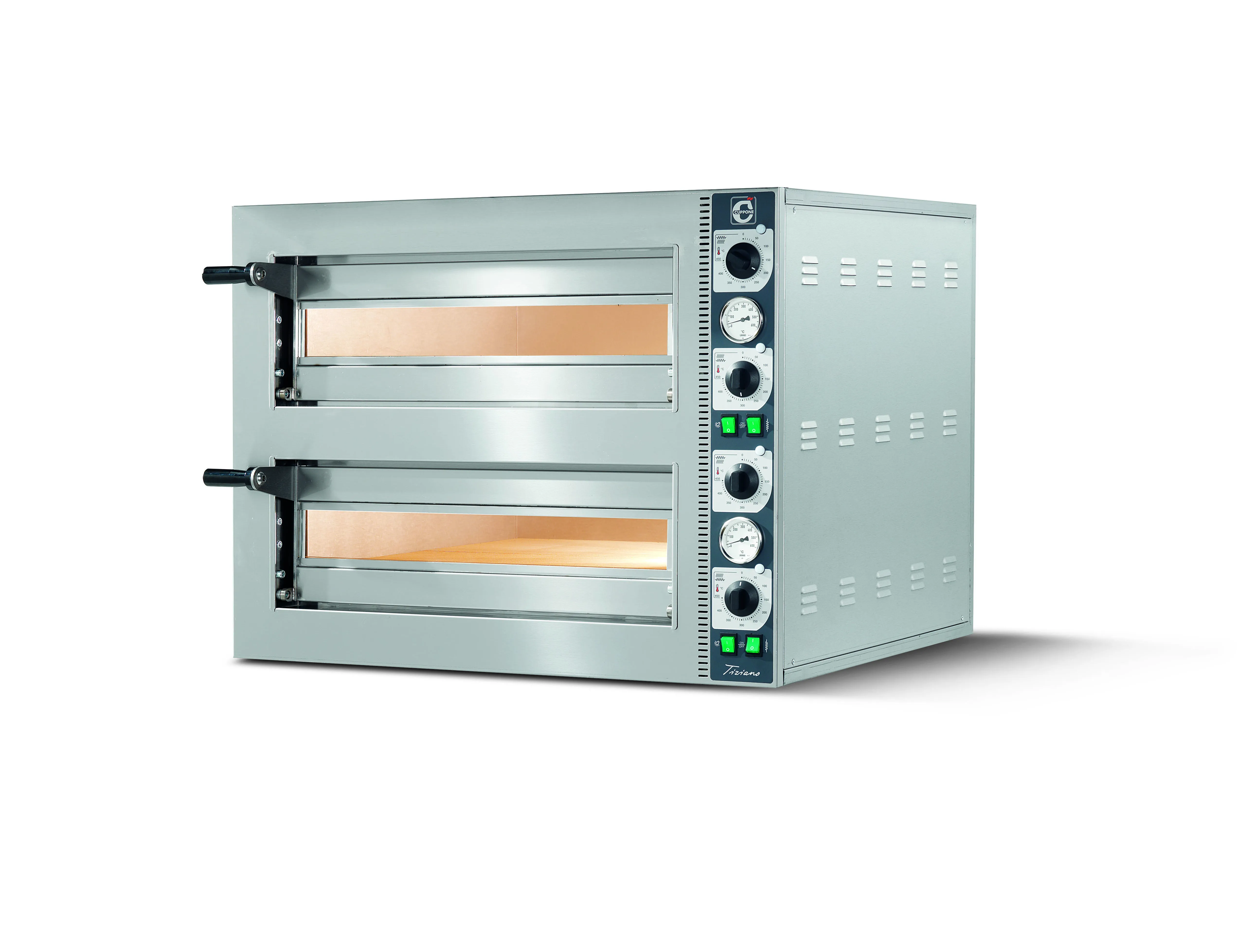 Cuppone LLKTZ6202 Tiziano Twin Deck Electric Pizza Oven
