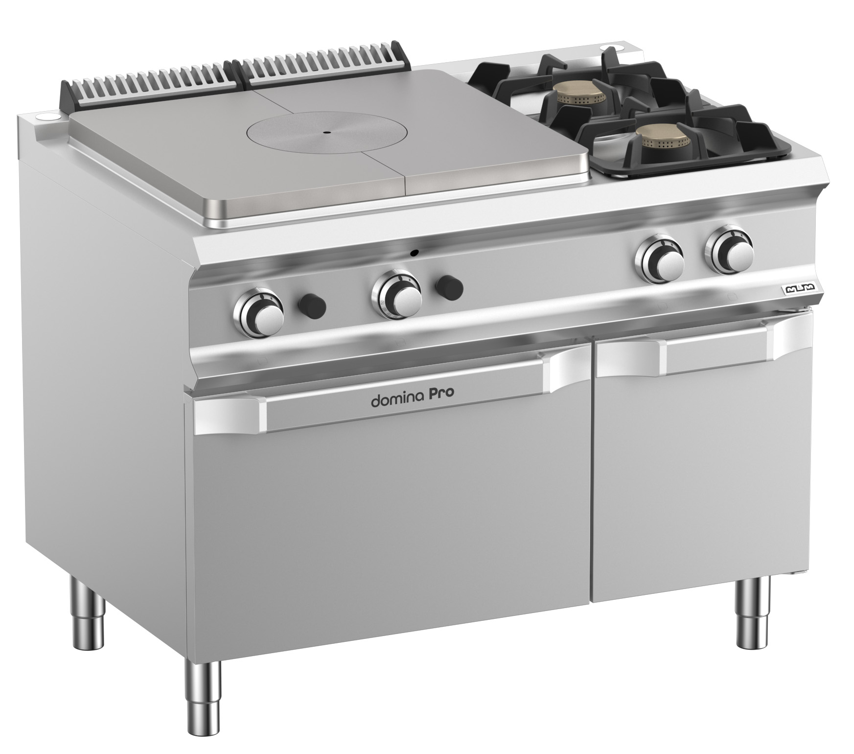 Domina Pro 700 TPG711FG2XL 2 Burners and 9kW Solid Top with Gas Oven