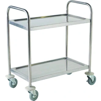 S/St. Trolley 85.5L X 53.5W X 93.3H-2 Shelves