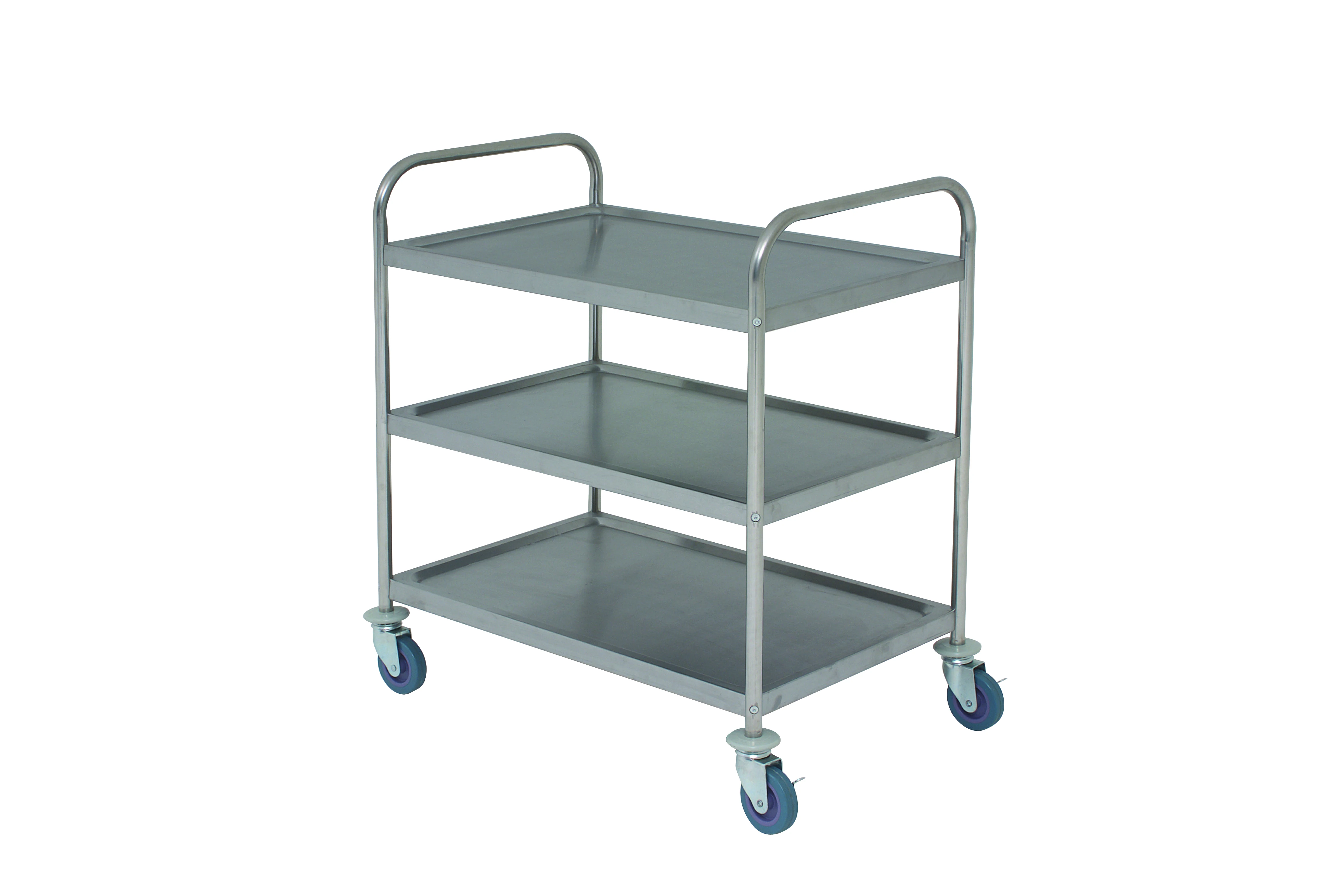 S/St. Trolley 85.5L X 53.5W X 93.3H 3 Shelves