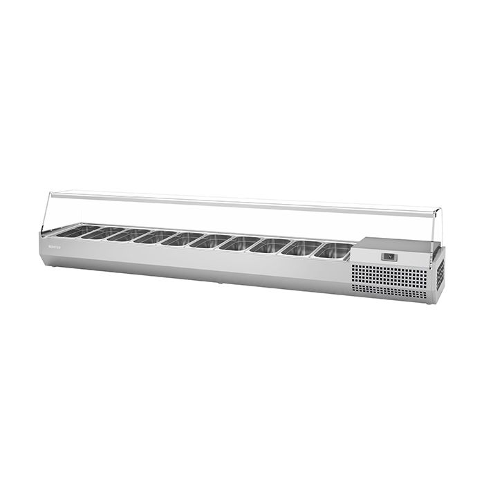 INFRICO 1/3 Gastronorm Prep Top with Glass Cover 2300MM(W)