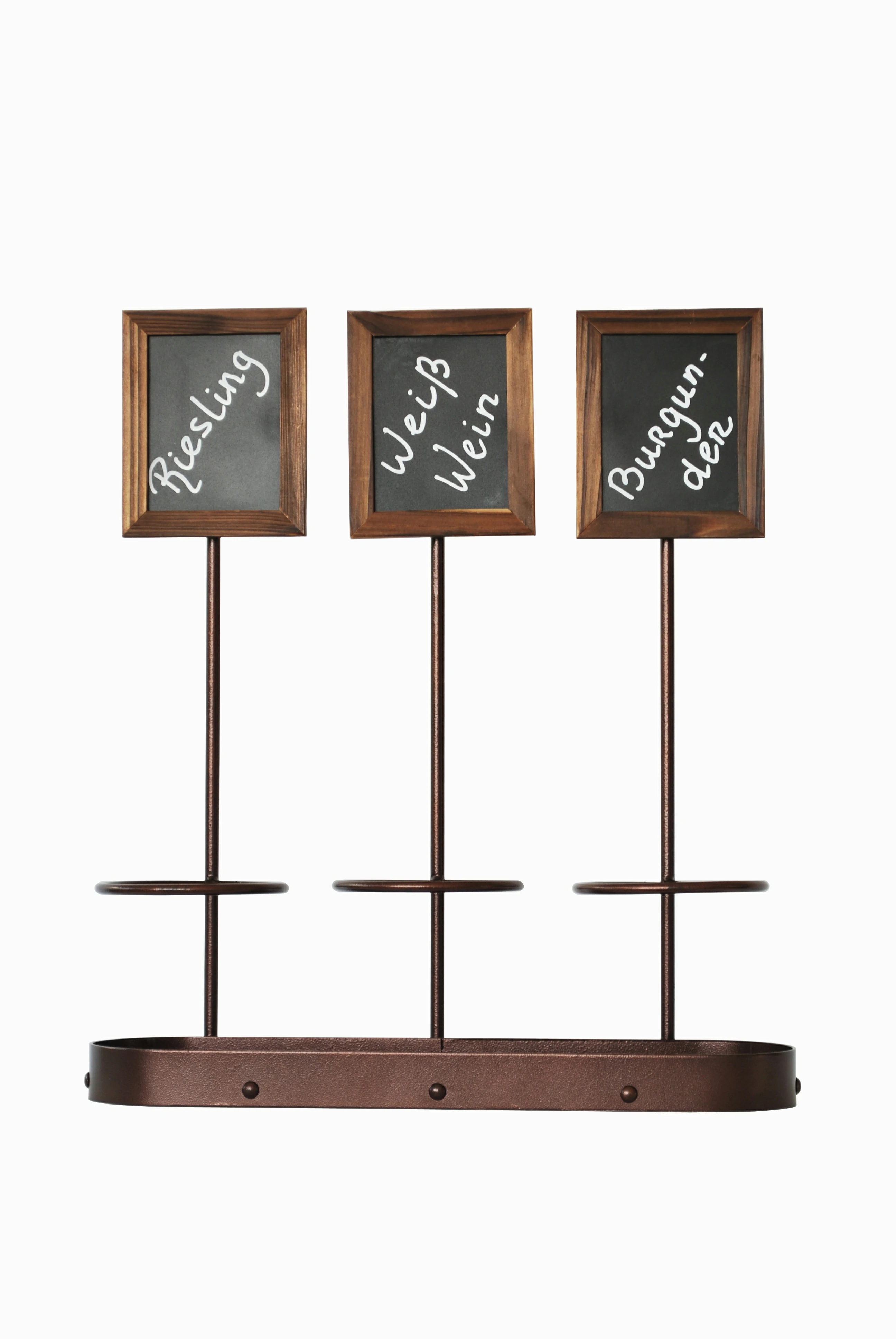 Wine Bottle x3 Chalk Board Display 45 x 38.5cm