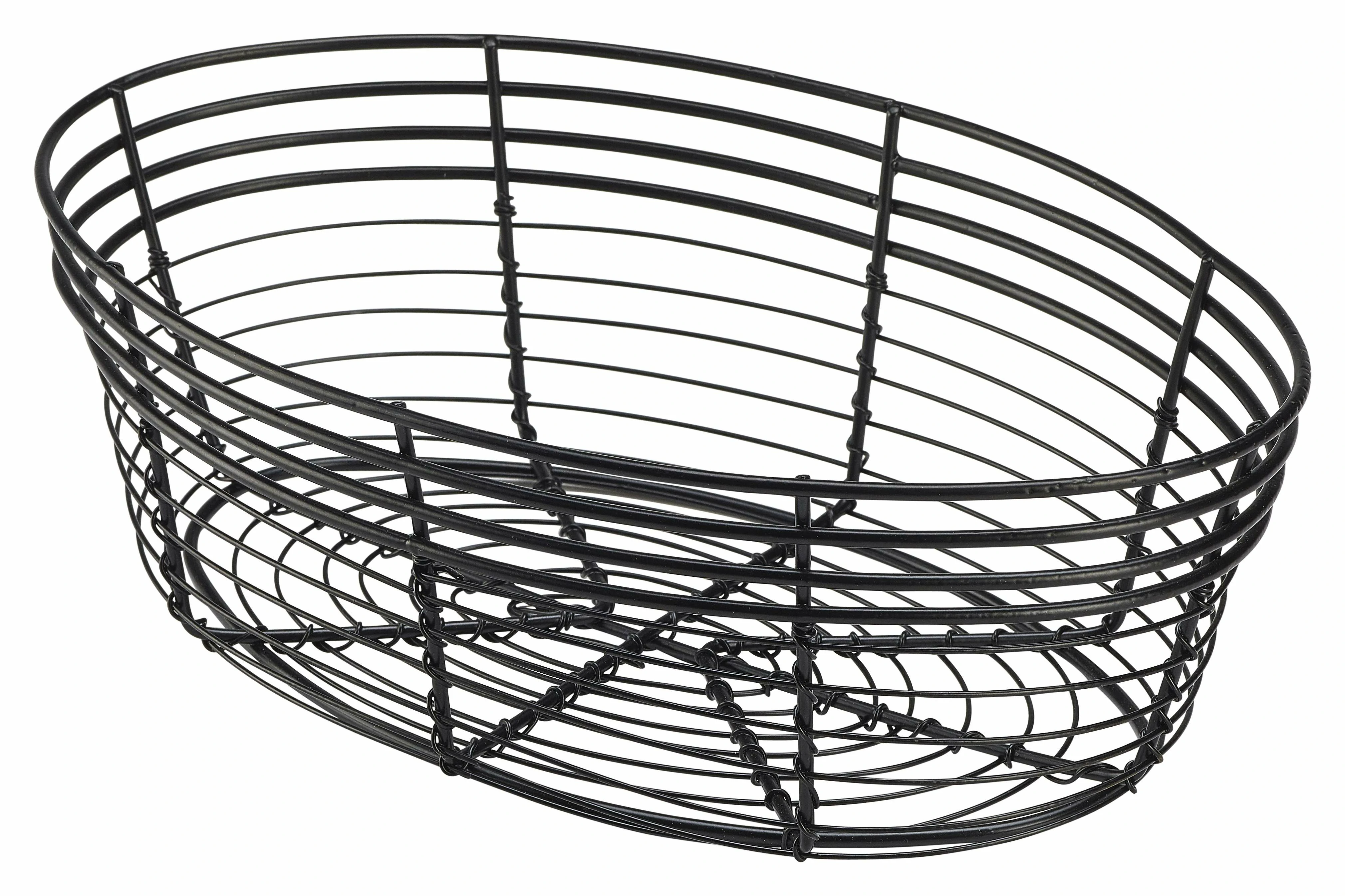 Wire Basket, Oval 25.5 x 16 x 8cm