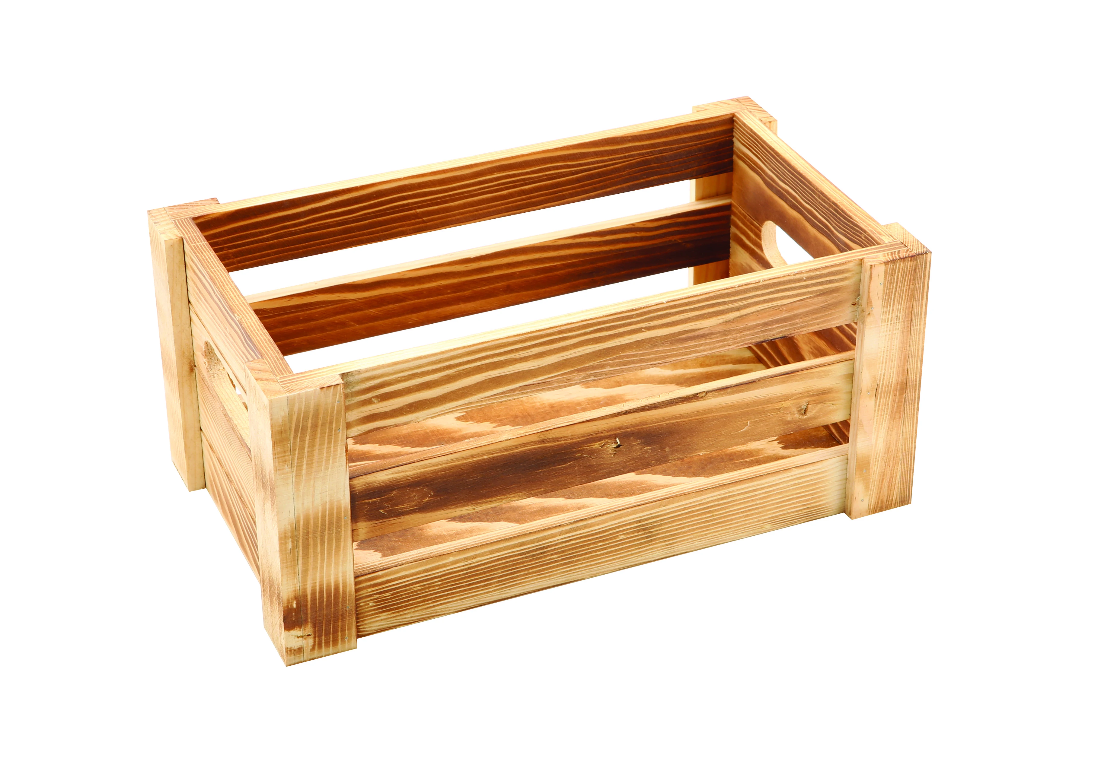 Genware Rustic Wooden Crate 27 x 16 x 12cm