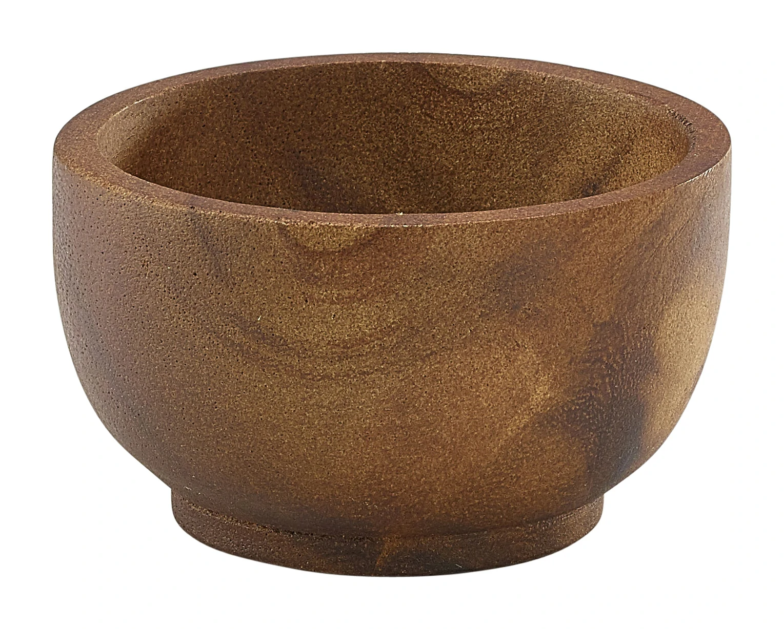 Acacia Wood Dip Pot 6cl/2oz