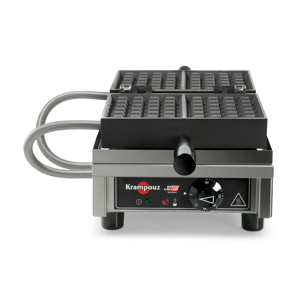 KRAMPOUZ WECBBA - Single 180' opening 4x6 Bruxelles Electric Waffle Maker